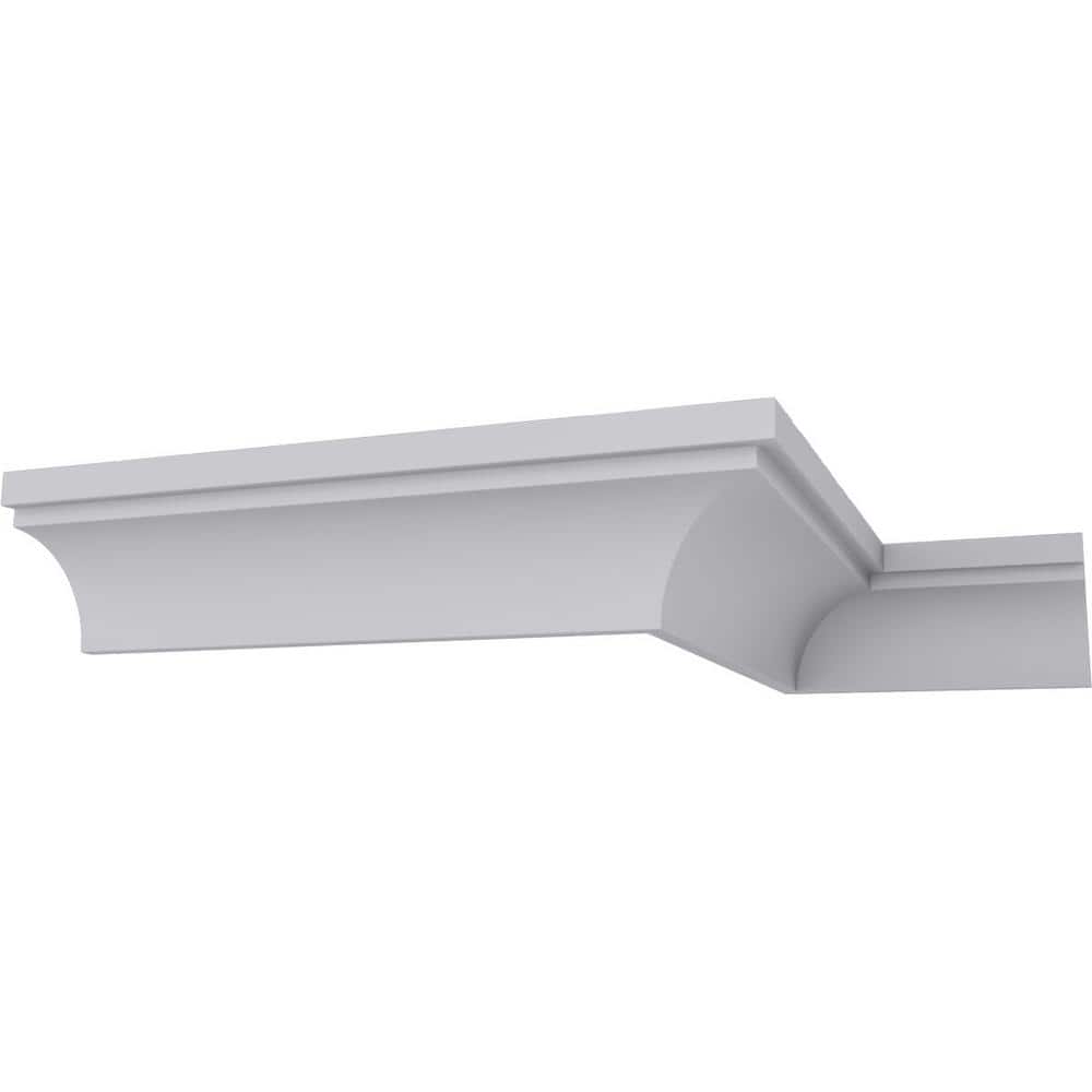 Ekena Millwork 5-1/8 in. x 5-1/2 in. x 94-1/2 in. Polyurethane Dylan Crown Moulding