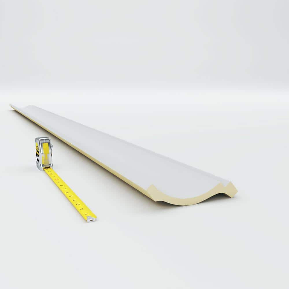 Ekena Millwork 5-1/8 in. x 5-1/2 in. x 94-1/2 in. Polyurethane Dylan Crown Moulding