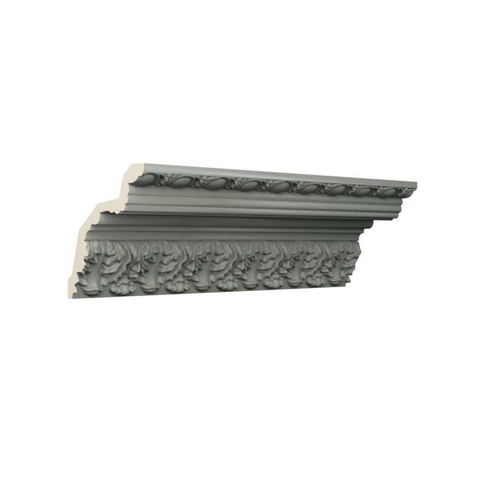 Ekena Millwork Leia 6 in. D x 8.125 in. W x 96 in. L Polyurethane Crown Moulding