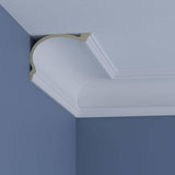 Ekena Millwork Danielle 7.875 in. D x 9.875 in. W x 96 in. L Polyurethane Crown Moulding