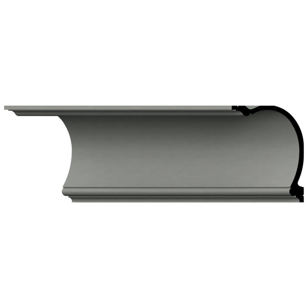 Ekena Millwork Danielle 7.875 in. D x 9.875 in. W x 96 in. L Polyurethane Crown Moulding
