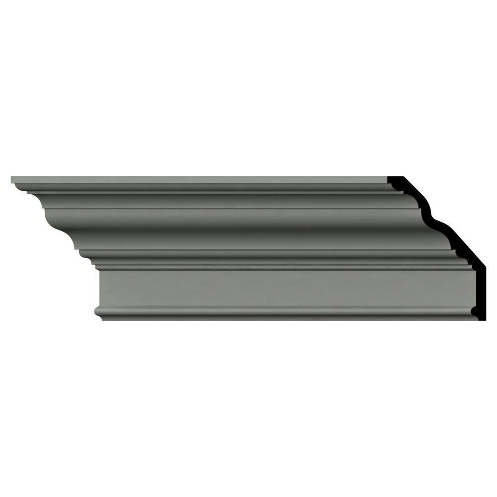 Ekena Millwork Lincoln 4.875 in. D x 8.625 in. W x 96 in. L Polyurethane Crown Moulding