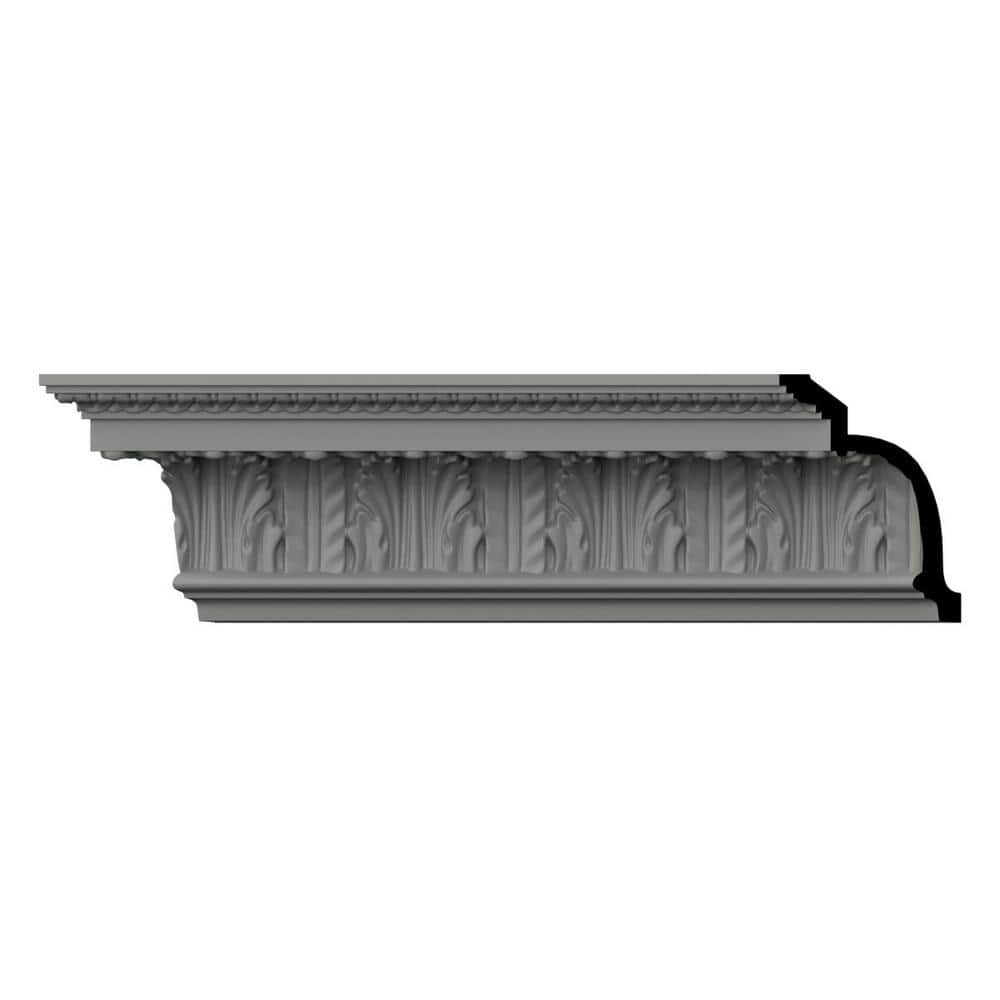 Ekena Millwork Micah 5.125 in. D x 8.625 in. W x 96 in. L Polyurethane Crown Moulding