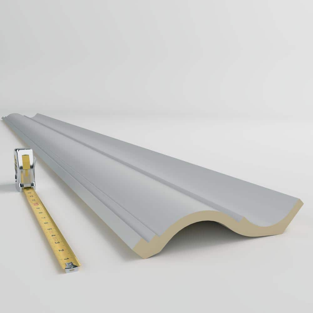 Ekena Millwork Midland 6.25 in. D x 9.625 in. W x 96 in. L Polyurethane Crown Moulding
