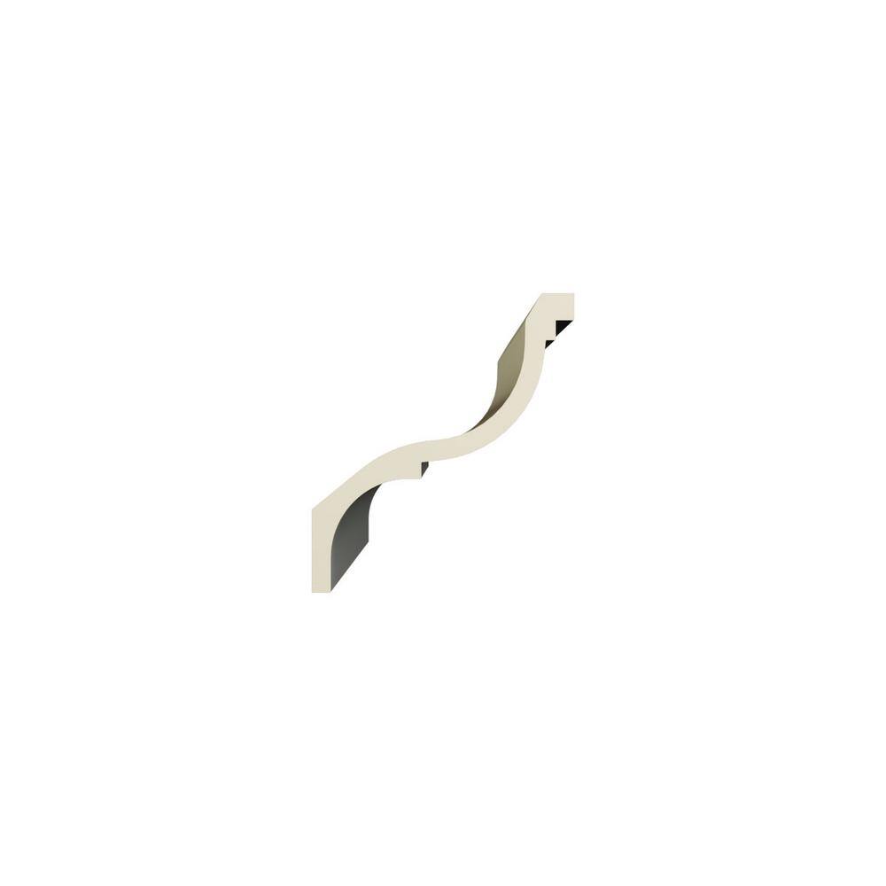 Ekena Millwork Midland 6.25 in. D x 9.625 in. W x 96 in. L Polyurethane Crown Moulding