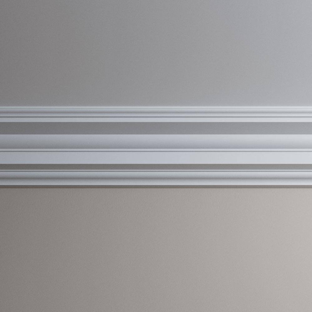 Ekena Millwork Ethan 9.625 in. D x 12 in. W x 96 in. L Polyurethane Crown Moulding