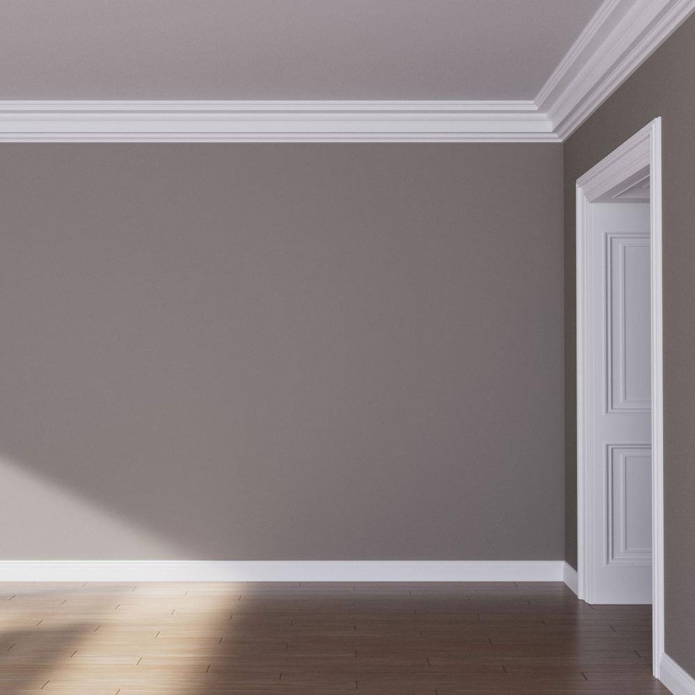 Ekena Millwork Ethan 9.625 in. D x 12 in. W x 96 in. L Polyurethane Crown Moulding