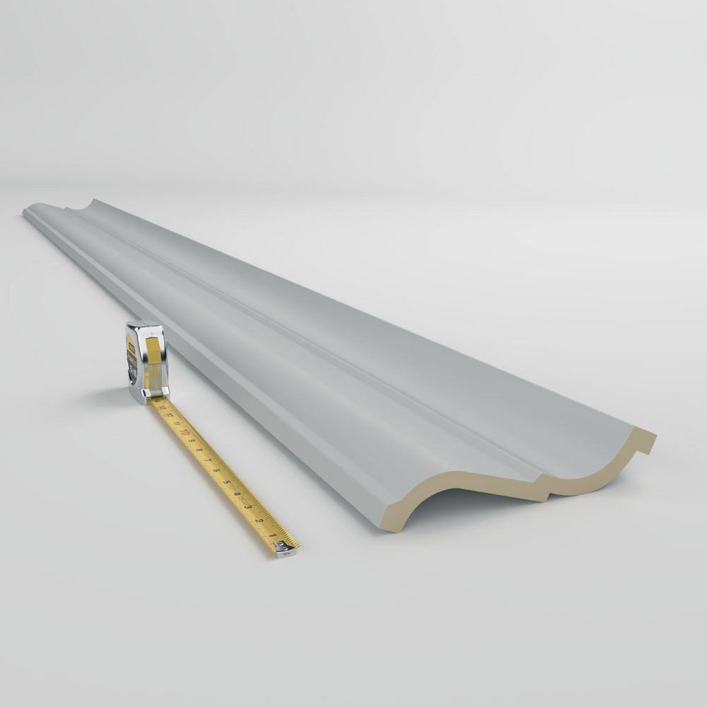 Ekena Millwork Denisse 5 in. D x 9.625 in. W x 96 in. L Polyurethane Crown Moulding