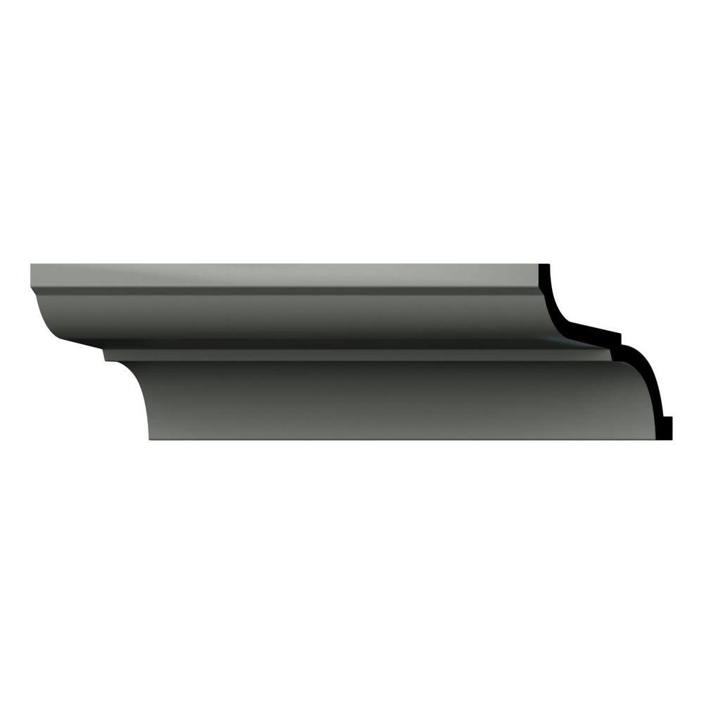 Ekena Millwork Denisse 5 in. D x 9.625 in. W x 96 in. L Polyurethane Crown Moulding