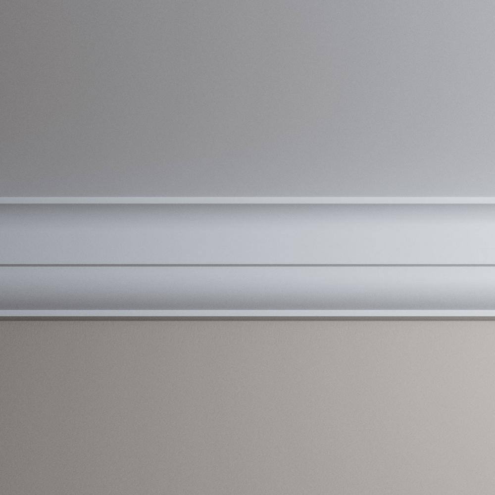 Ekena Millwork Iris 6.25 in. D x 9.75 in. W x 96 in. L Polyurethane Crown Moulding