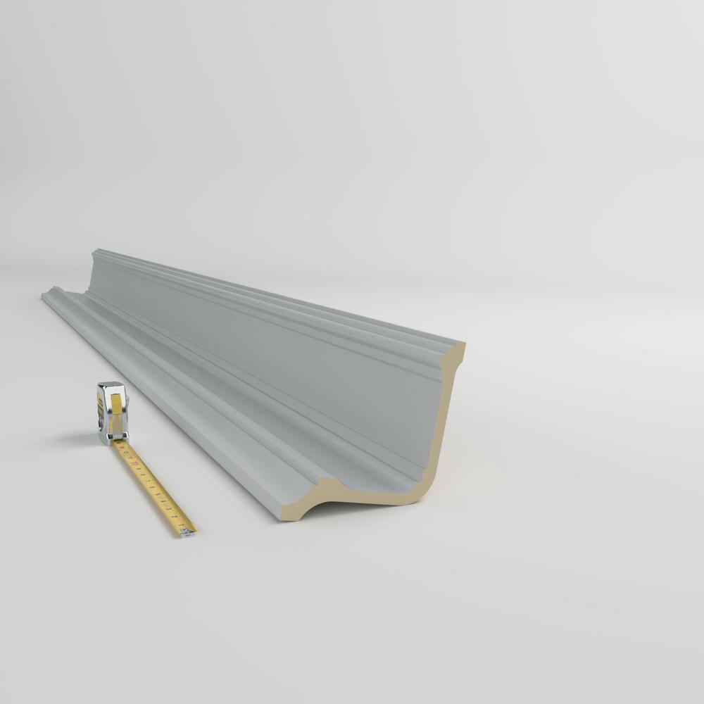 Ekena Millwork Chloe 6.625 in. D x 10.375 in. W x 96 in. L Polyurethane Crown Moulding