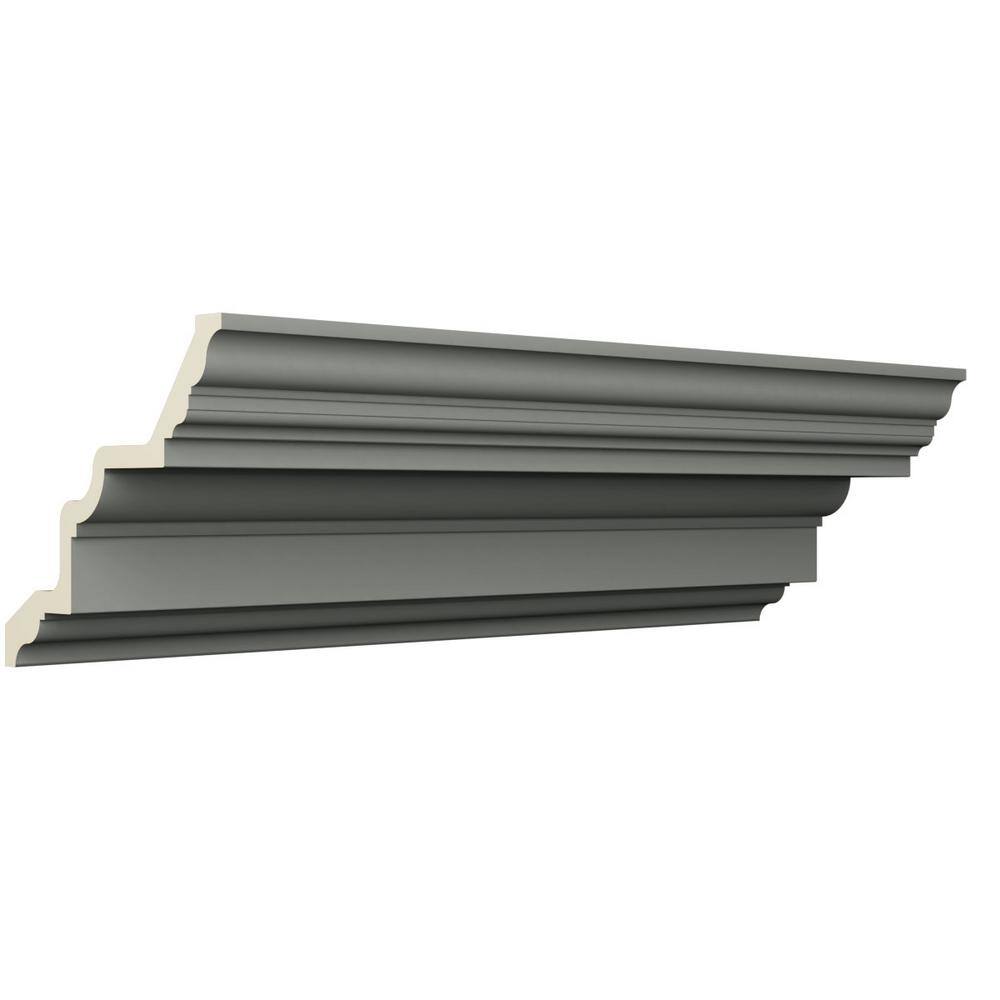 Ekena Millwork Domingo 9.625 in. D x 14.625 in. W x 96 in. L Polyurethane Crown Moulding