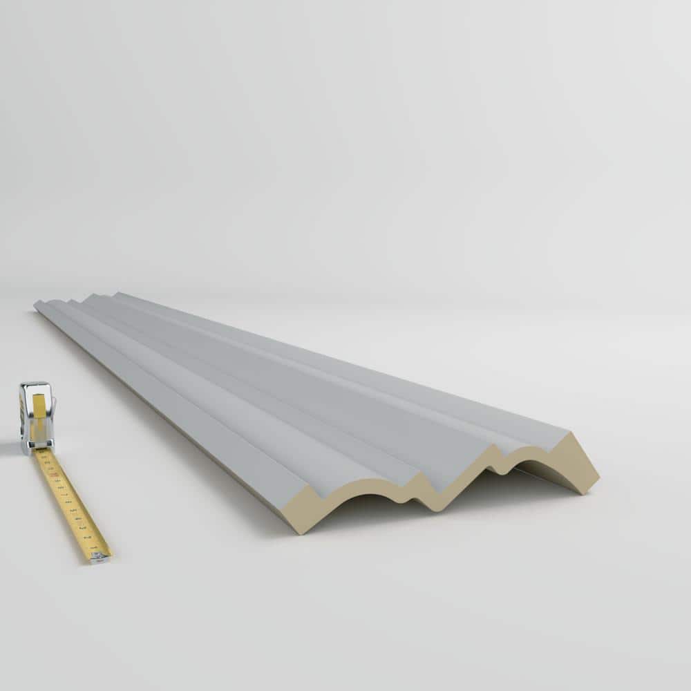 Ekena Millwork Henry 7.875 in. D x 12.625 in. W x 96 in. L Polyurethane Crown Moulding
