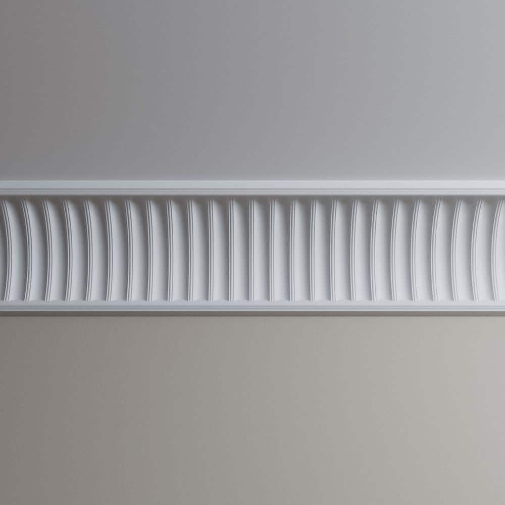 Ekena Millwork Esenia 9.5 in. D x 13.375 in. W x 47 in. L Polyurethane Crown Moulding