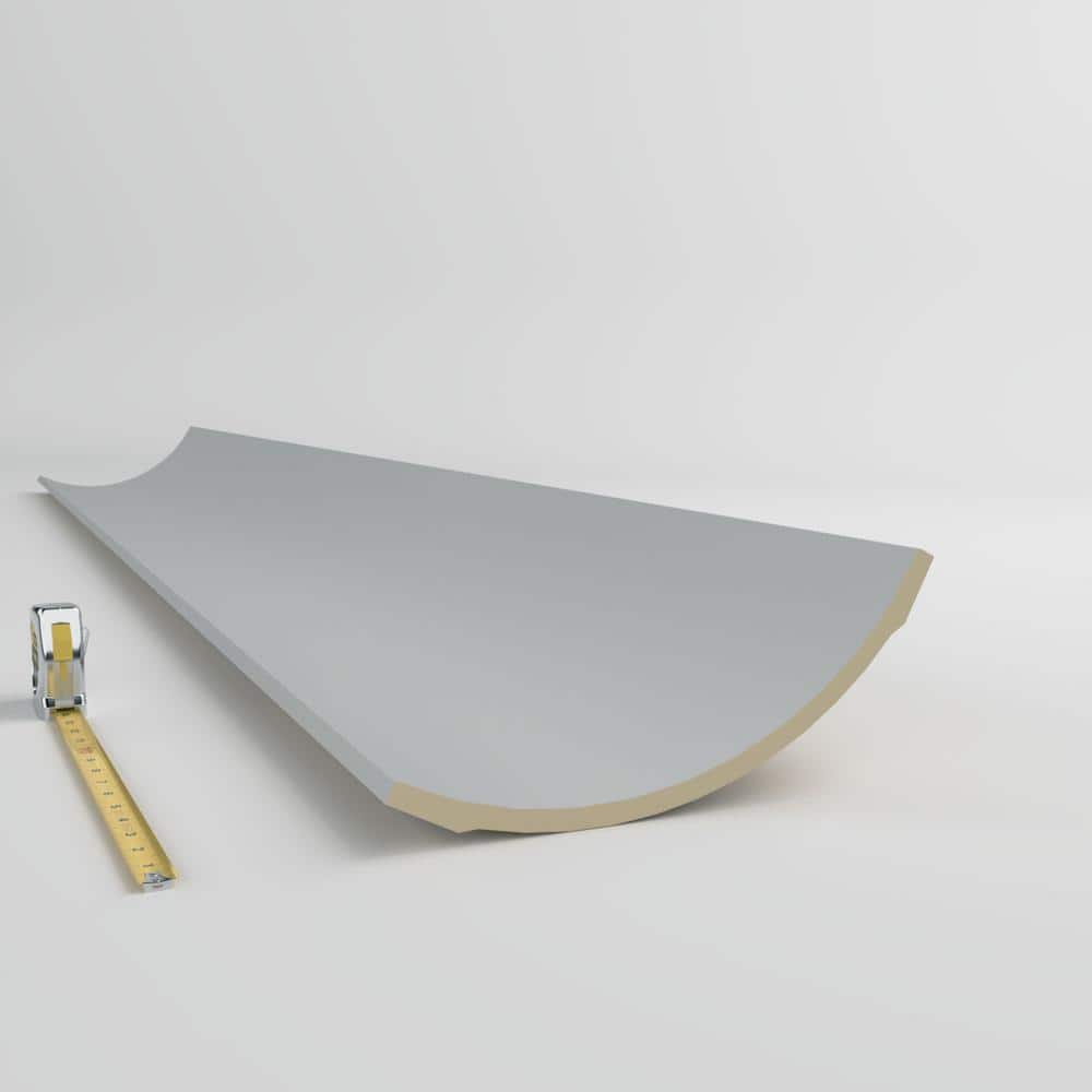Ekena Millwork Faith 9.875 in. D x 14 in. W x 48 in. L Polyurethane Crown Moulding