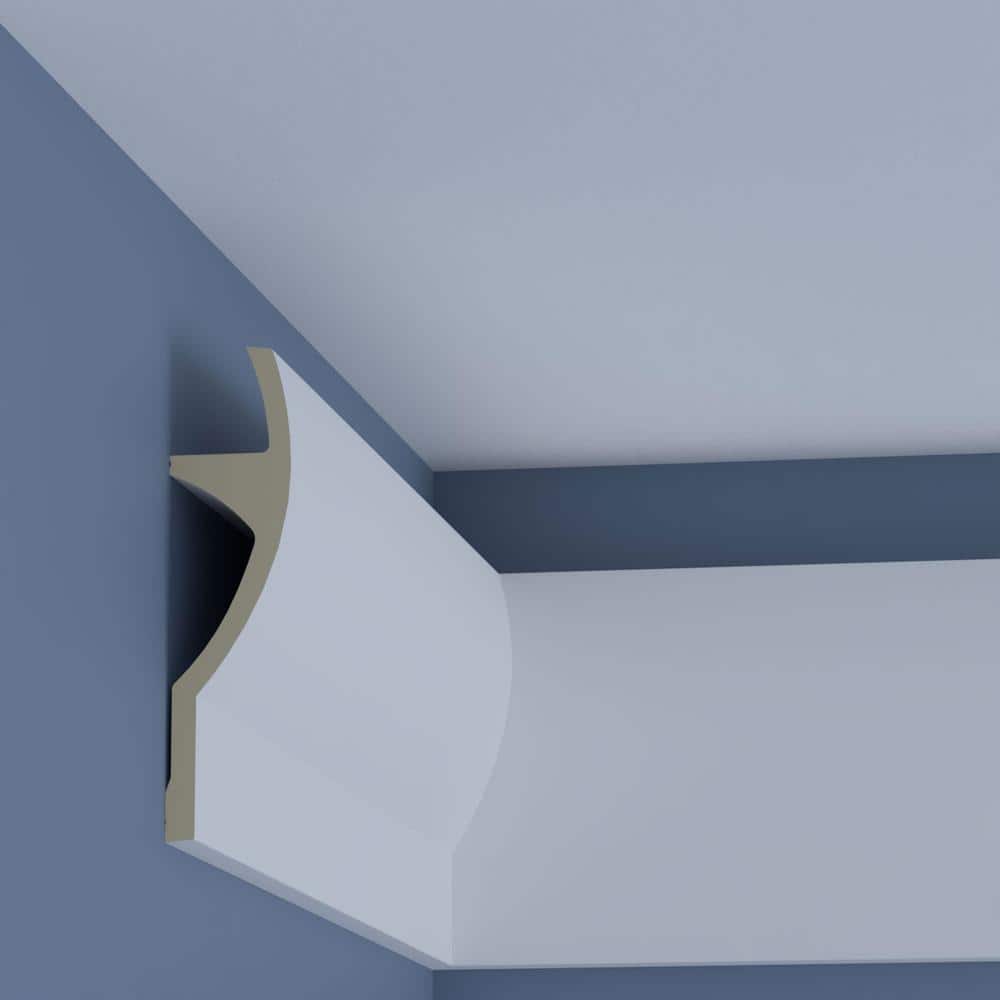 Ekena Millwork Faline 2.75 in. D x 2.75 in. W x 96 in. L Polyurethane Crown Moulding
