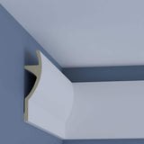 Ekena Millwork Faline 2.75 in. D x 2.75 in. W x 96 in. L Polyurethane Crown Moulding