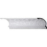 Ekena Millwork 15-3/8 in. x 12 in. x 94-1/2 in. Polyurethane Preston Crown Moulding