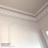 Ekena Millwork 15-3/8 in. x 12 in. x 94-1/2 in. Polyurethane Preston Crown Moulding
