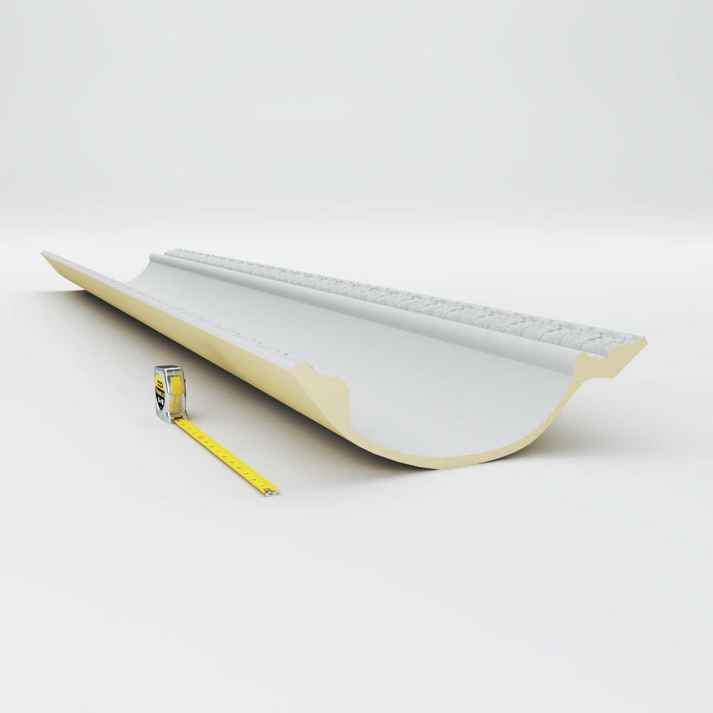 Ekena Millwork 15-3/8 in. x 12 in. x 94-1/2 in. Polyurethane Riley Crown Moulding