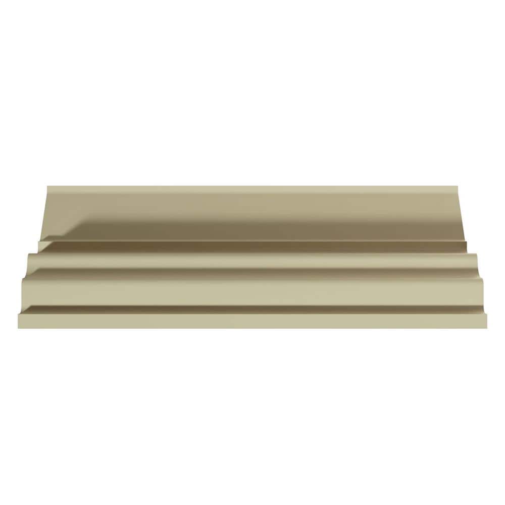 Ekena Millwork Jenna 16.375 in. D x 21.875 in. W x 96 in. L Polyurethane Crown Moulding