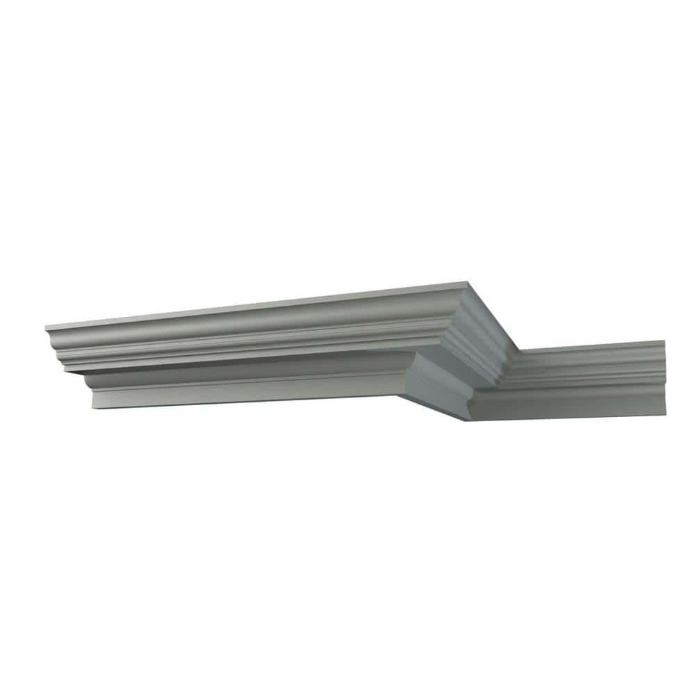 Ekena Millwork Jenna 16.375 in. D x 21.875 in. W x 96 in. L Polyurethane Crown Moulding