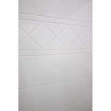 Ella Classic-SA 37 in. x 48 in. x 80 in. 1-Piece Low-Threshold Shower Stall Kit in White with Molded Seat, Center Drain
