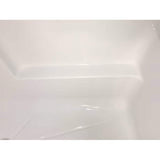 Ella 60 in. x 33 in. x 77 in. Standard Plus 36 Low Threshold 3-Piece Shower Kit, White, Right Seat, Left Drain