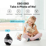 Enabot EBO X 4K UHD Stabilized Movable Indoor WiFi Smart Home Companion Robot Camera, with Smart Mapping, Alexa Built-In