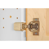 WG Wood Products 15.5 in. W x 35.5 in. H x 3.5 in. D Cutlass Raised Panel White Recessed Solid Wood Medicine Cabinet without Mirror