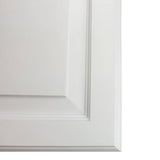 WG Wood Products 15.5 in. W x 35.5 in. H x 3.5 in. D Cutlass Raised Panel White Recessed Solid Wood Medicine Cabinet without Mirror