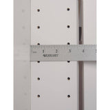 WG Wood Products 15.5 in. W x 35.5 in. H x 3.5 in. D Cutlass Raised Panel White Recessed Solid Wood Medicine Cabinet without Mirror