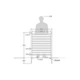 Enclo Privacy Screens 3.6 ft. x 3 ft. Waverly No Dig White Vinyl Decorative Privacy Screen Panel Kit