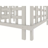 Enclo Liberty Lattice 3.5 ft. x 3 ft. White Vinyl AC Screen Fence Panel