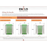 Enclo Liberty Lattice 3.5 ft. x 3 ft. White Vinyl AC Screen Fence Panel