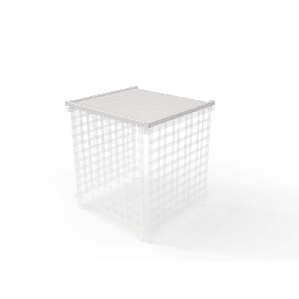 Enclo Privacy Screens 36 in. x 39 in. White Vinyl Liberty Lattice Solid Rooftop Accessory