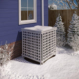 Enclo Privacy Screens 36 in. x 39 in. White Vinyl Liberty Lattice Solid Rooftop Accessory