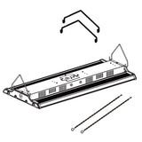 ENERGETIC LIGHTING 42500 Lumen 85 Degree White Integrated LED Floodlight Linear Highbay Fixture with Angle Adjustable