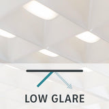EnviroLite Nonglare 2 ft. x 4 ft. 5000 Lumens Integrated LED Parabolic Light Cell Grid Backlit Recessed Troffer Panel Light