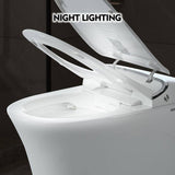 EPOWP 11.8" Dual Flush Smart Toilet with Heated Seat & Foot Sensor