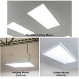 eSenLite 2 ft. x 4 ft. Integrated LED Panel Light Troffer Backlit 6500LM 630W Equivalent White Dim CCT Color Changeable (8-PC)