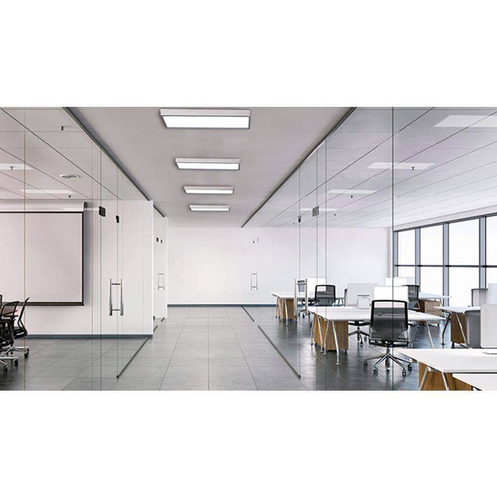 eSenLite 2 ft. x 4 ft. Integrated LED Panel Light Troffer Backlit 6500LM 630W Equivalent White Dim CCT Color Changeable (20-PC)