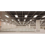 eSenLite 2 ft. x 4 ft. White Commercial Integrated LED 6300 Lumens Dimmable Drop Ceiling Flat Panel Troffer Light (2-Pack)