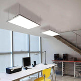 eSenLite 2 ft. x 4 ft. White Commercial Integrated LED 6300 Lumens Dimmable Drop Ceiling Flat Panel Troffer Light (2-Pack)