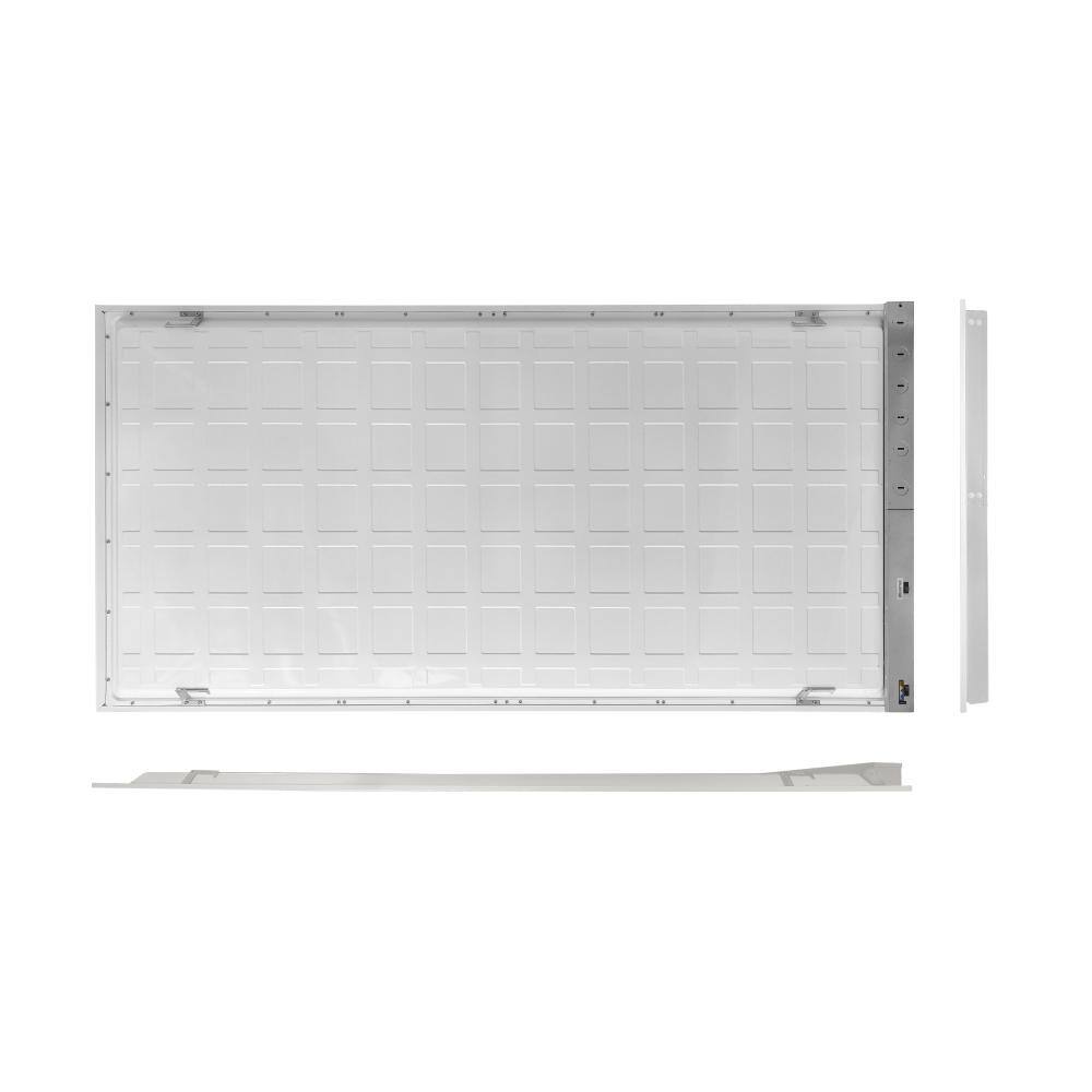ETI LIGHTING 2 ft. x 4 ft. 100-Watt Equivalent Back-Lit Integrated LED White Troffer Adjust Lumen Levels 3500K 4000K 5000K (8-Pack)