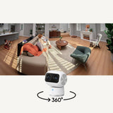 eufy Security S350 WiFi IndoorCam HardWired Pan and Tilt Security Camera with, No Monthly Fee, and HomeBase 3 Compatible