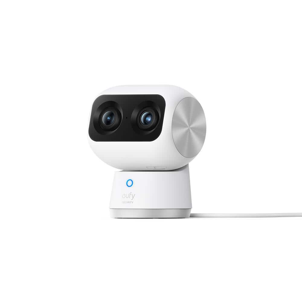 eufy Security S350 WiFi IndoorCam HardWired Pan and Tilt Security Camera with, No Monthly Fee, and HomeBase 3 Compatible