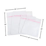 Everyday Home White Mesh Laundry Bags (Set of 8)