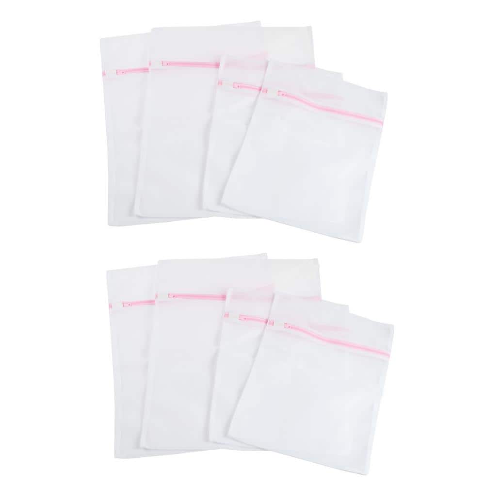 Everyday Home White Mesh Laundry Bags (Set of 8)