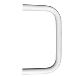 EZ Handrail 1.9 in. Aluminum Round ADA Handrail White End Loop
